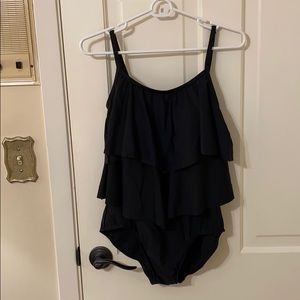 NWT black Maxine of Hollywood one piece swimsuit.